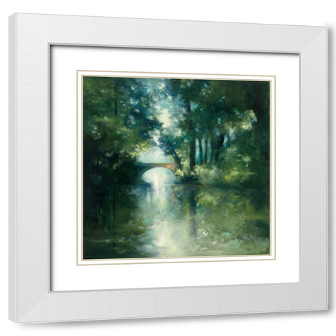 Peek a Boo White Modern Wood Framed Art Print with Double Matting by Purinton, Julia