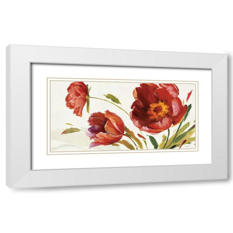 In the Wind White Modern Wood Framed Art Print with Double Matting by Audit, Lisa