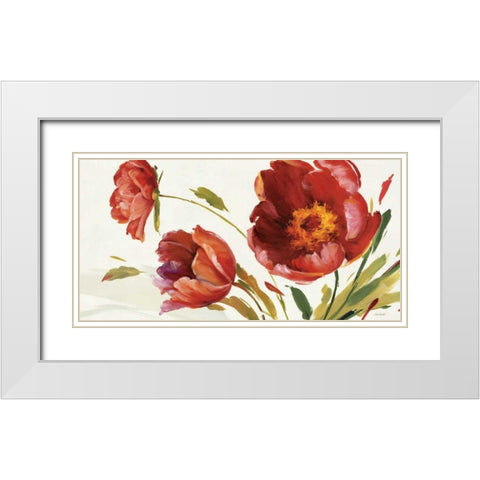 In the Wind White Modern Wood Framed Art Print with Double Matting by Audit, Lisa