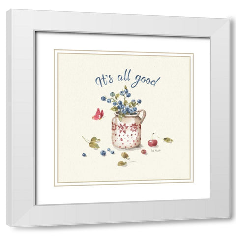 Summer Garden XV White Modern Wood Framed Art Print with Double Matting by Audit, Lisa