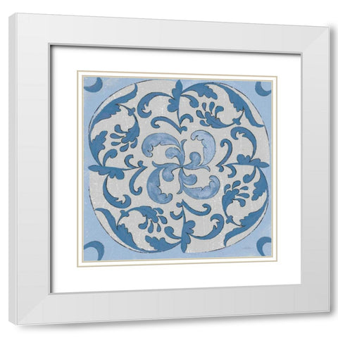 Coast Lines I Cool White Modern Wood Framed Art Print with Double Matting by Vassileva, Silvia