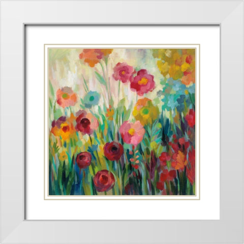 Garden Brightness White Modern Wood Framed Art Print with Double Matting by Vassileva, Silvia