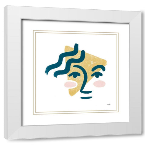 Awaken II White Modern Wood Framed Art Print with Double Matting by Hershey, Moira