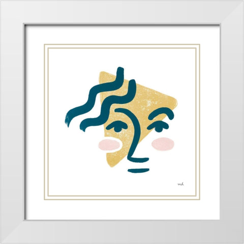 Awaken II White Modern Wood Framed Art Print with Double Matting by Hershey, Moira