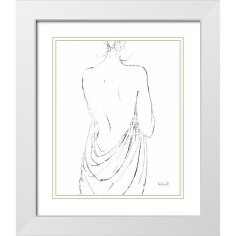 Beauty in the Mist I BW White Modern Wood Framed Art Print with Double Matting by Tavoletti, Anne