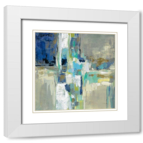Spring Water White Modern Wood Framed Art Print with Double Matting by Vassileva, Silvia