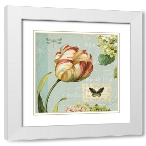 Mothers Treasure I White Modern Wood Framed Art Print with Double Matting by Audit, Lisa