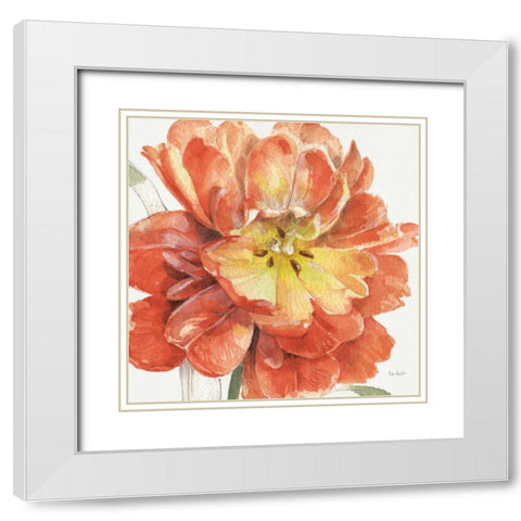 Fall Meadow V White Modern Wood Framed Art Print with Double Matting by Audit, Lisa