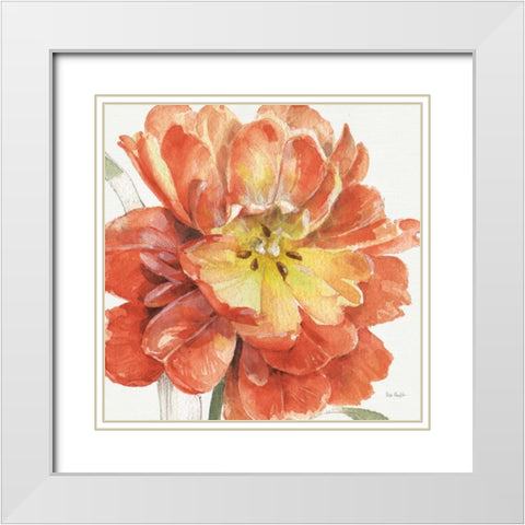 Fall Meadow V White Modern Wood Framed Art Print with Double Matting by Audit, Lisa