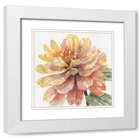 Fall Meadow VIII White Modern Wood Framed Art Print with Double Matting by Audit, Lisa
