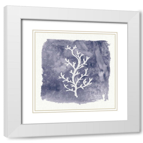 Water Coral Cove IV White Modern Wood Framed Art Print with Double Matting by Audit, Lisa