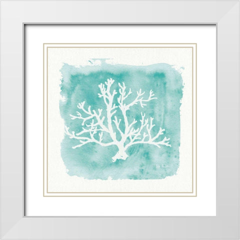 Water Coral Cove V White Modern Wood Framed Art Print with Double Matting by Audit, Lisa
