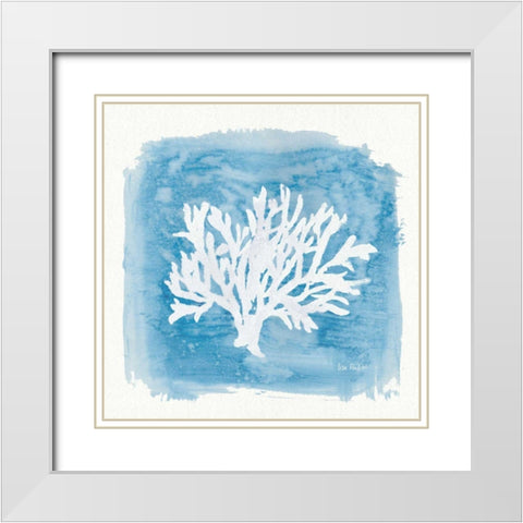 Water Coral Cove VI White Modern Wood Framed Art Print with Double Matting by Audit, Lisa