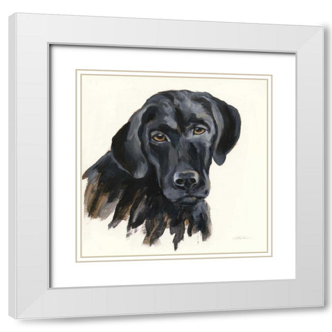 Chrissy White Modern Wood Framed Art Print with Double Matting by Vassileva, Silvia