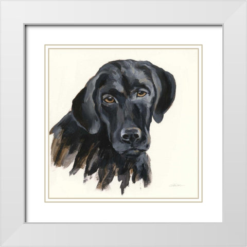 Chrissy White Modern Wood Framed Art Print with Double Matting by Vassileva, Silvia
