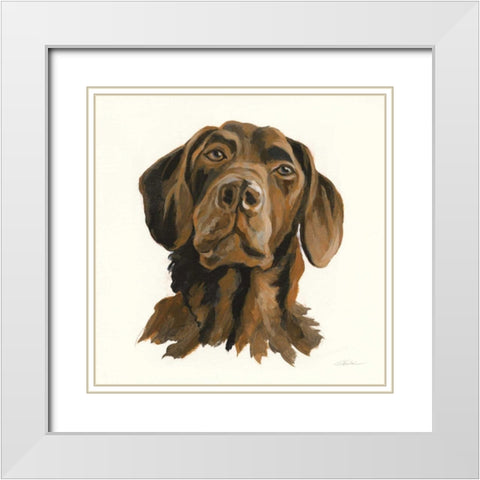 Oscar White Modern Wood Framed Art Print with Double Matting by Vassileva, Silvia