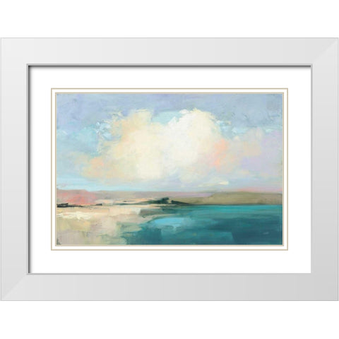 Coastal Sky White Modern Wood Framed Art Print with Double Matting by Purinton, Julia