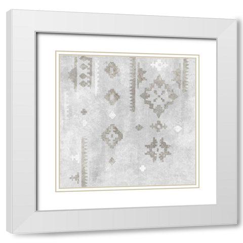 Scandanavian Mood III Silver White Modern Wood Framed Art Print with Double Matting by Vassileva, Silvia
