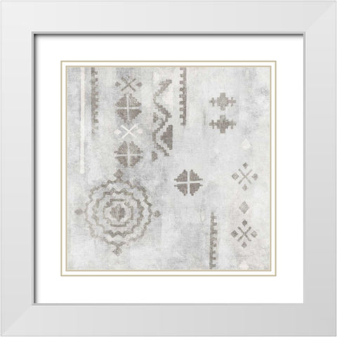 Scandanavian Mood IV Silver White Modern Wood Framed Art Print with Double Matting by Vassileva, Silvia