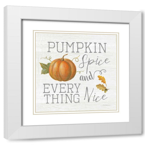 Fall Splendor VIII White Modern Wood Framed Art Print with Double Matting by Vassileva, Silvia