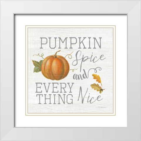 Fall Splendor VIII White Modern Wood Framed Art Print with Double Matting by Vassileva, Silvia