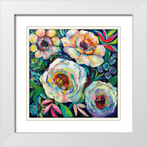 Reaching for the Sun White Modern Wood Framed Art Print with Double Matting by Vertentes, Jeanette