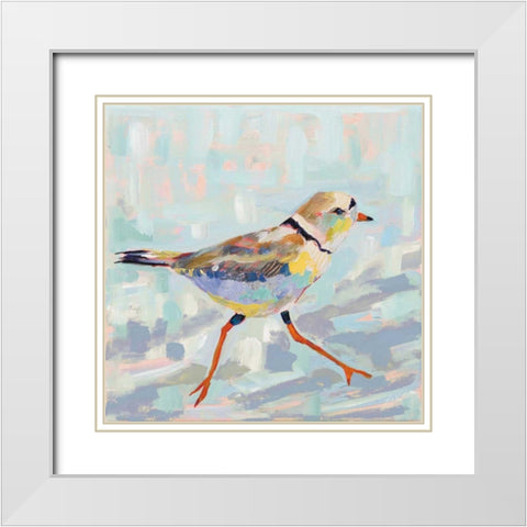 Coastal Plover I Neutral White Modern Wood Framed Art Print with Double Matting by Vertentes, Jeanette