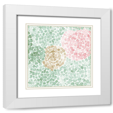 Boho Ride Pattern IV Blush White Modern Wood Framed Art Print with Double Matting by June, Dina