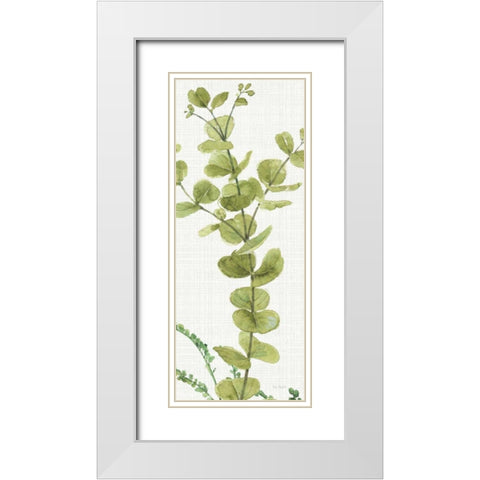 Mixed Greens LX v2 White Modern Wood Framed Art Print with Double Matting by Audit, Lisa