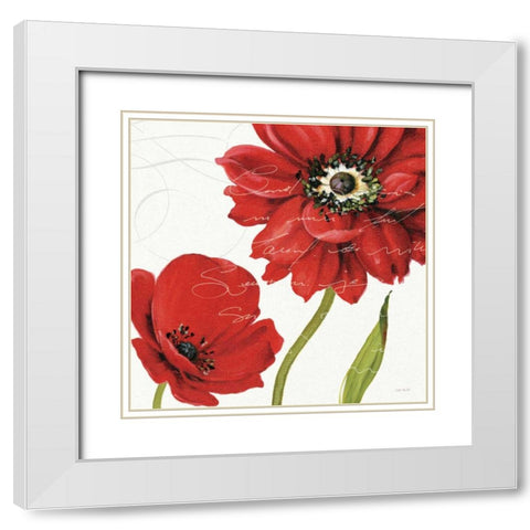 Rouge Paris I White Modern Wood Framed Art Print with Double Matting by Audit, Lisa