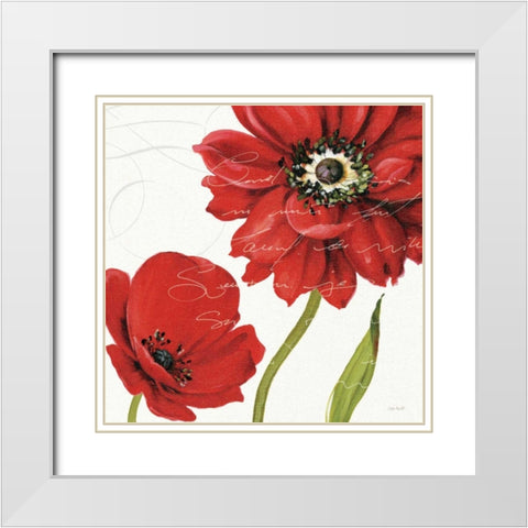 Rouge Paris I White Modern Wood Framed Art Print with Double Matting by Audit, Lisa
