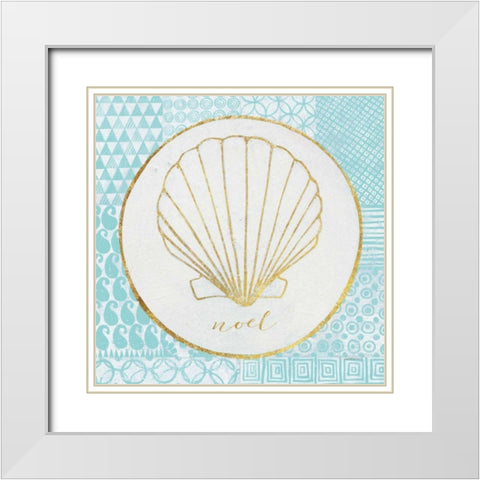 Christmas Shells II White Modern Wood Framed Art Print with Double Matting by Lovell, Kathrine
