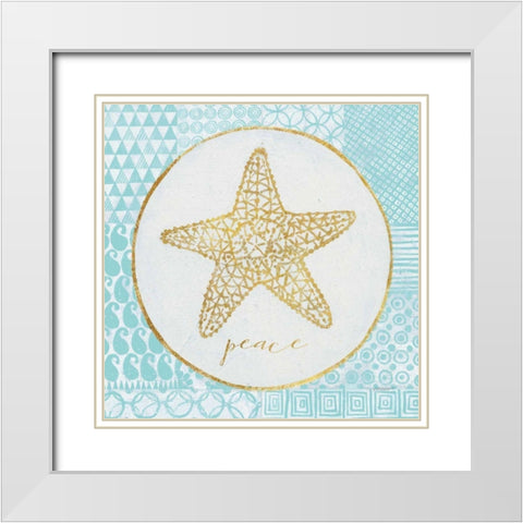 Christmas Shells IV White Modern Wood Framed Art Print with Double Matting by Lovell, Kathrine