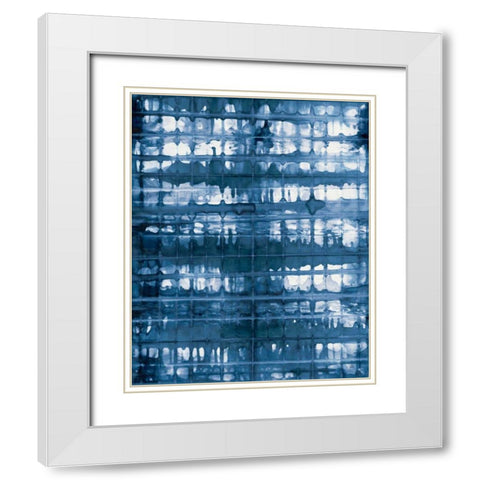 Kanari I Crop Navy White Modern Wood Framed Art Print with Double Matting by Averinos, Melissa