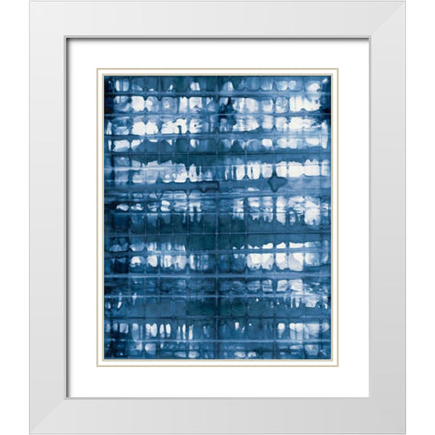 Kanari I Crop Navy White Modern Wood Framed Art Print with Double Matting by Averinos, Melissa