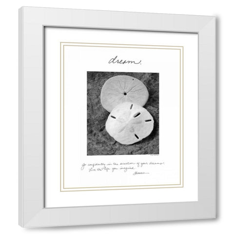 Dream White Modern Wood Framed Art Print with Double Matting by Van Swearingen, Debra