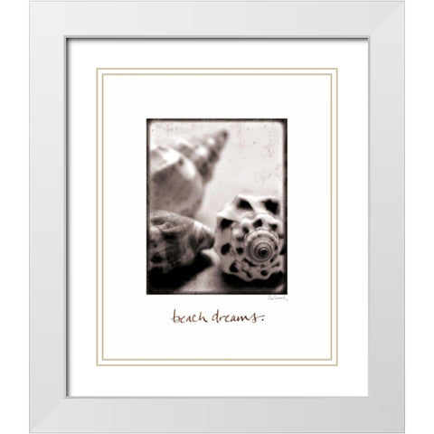 Beach Dreams White Modern Wood Framed Art Print with Double Matting by Schlabach, Sue
