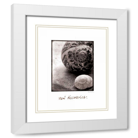 New Discoveries White Modern Wood Framed Art Print with Double Matting by Schlabach, Sue