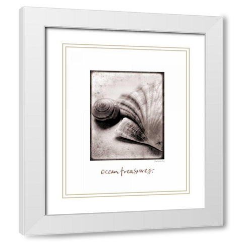 Ocean Treasures White Modern Wood Framed Art Print with Double Matting by Schlabach, Sue
