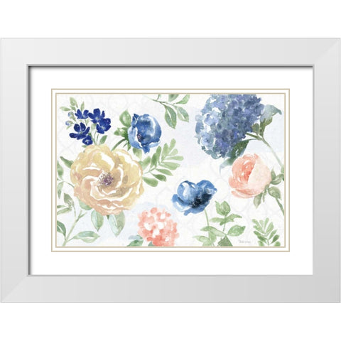 Coastline Botanical I White Modern Wood Framed Art Print with Double Matting by Grove, Beth