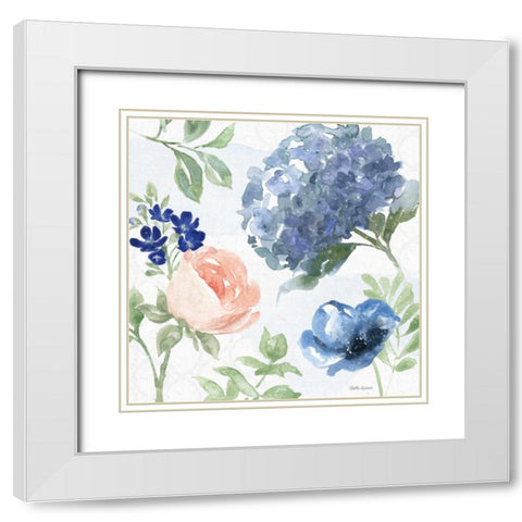Coastline Botanical III White Modern Wood Framed Art Print with Double Matting by Grove, Beth