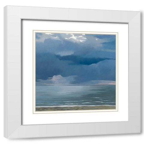 Afternoon Storm White Modern Wood Framed Art Print with Double Matting by Lovell, Kathrine