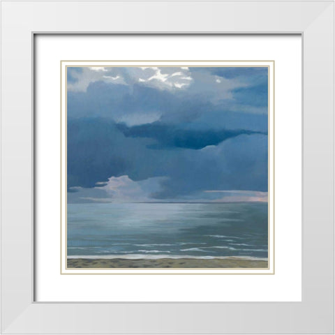 Afternoon Storm White Modern Wood Framed Art Print with Double Matting by Lovell, Kathrine