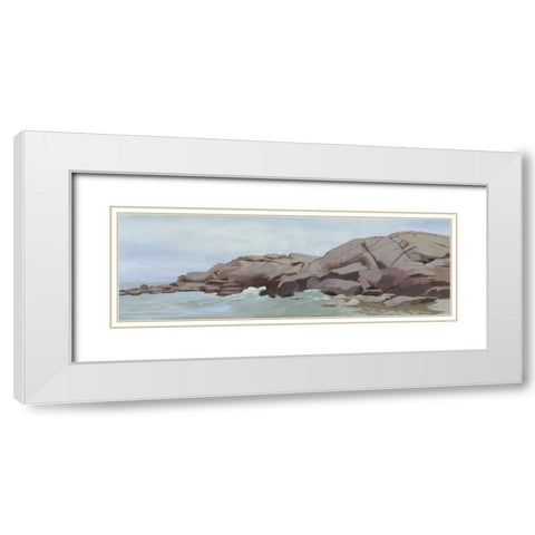 Warrens Point White Modern Wood Framed Art Print with Double Matting by Lovell, Kathrine