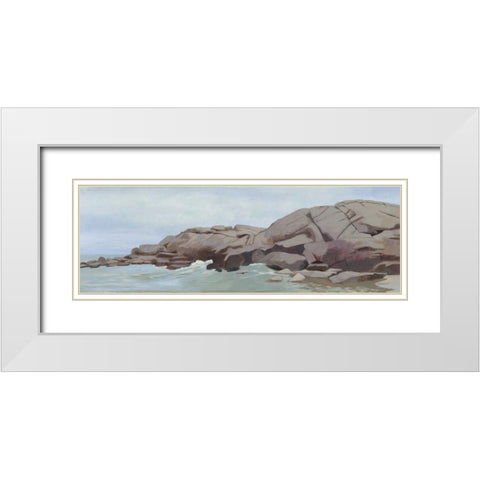 Warrens Point White Modern Wood Framed Art Print with Double Matting by Lovell, Kathrine