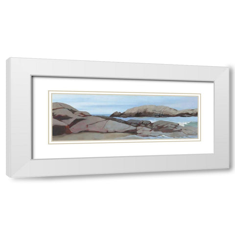 Warrens Point Winter White Modern Wood Framed Art Print with Double Matting by Lovell, Kathrine