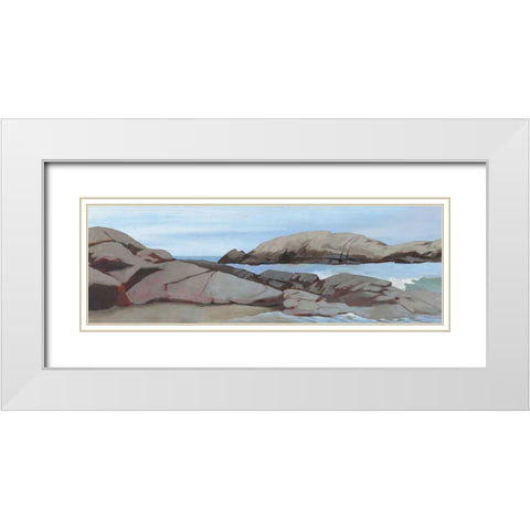 Warrens Point Winter White Modern Wood Framed Art Print with Double Matting by Lovell, Kathrine