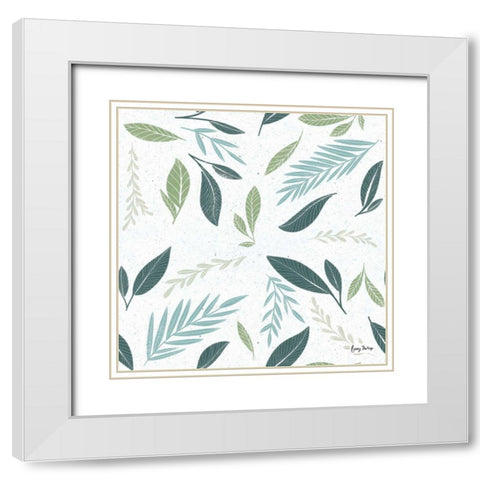 Fruity Cocktails Pattern III White Modern Wood Framed Art Print with Double Matting by Thorns, Becky