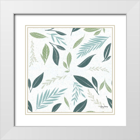 Fruity Cocktails Pattern III White Modern Wood Framed Art Print with Double Matting by Thorns, Becky