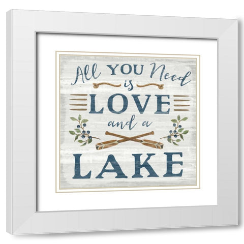 Lakeside Retreat VI White Modern Wood Framed Art Print with Double Matting by Vassileva, Silvia